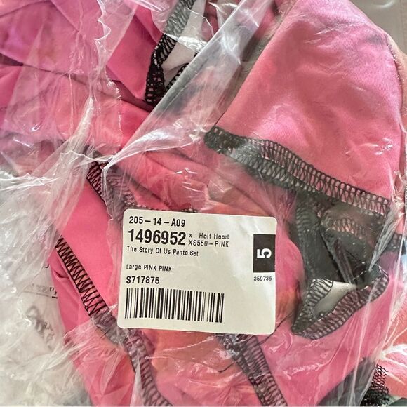 NWT half heart brand rave festival the story of us pants set Sz L - Picture 6 of 7
